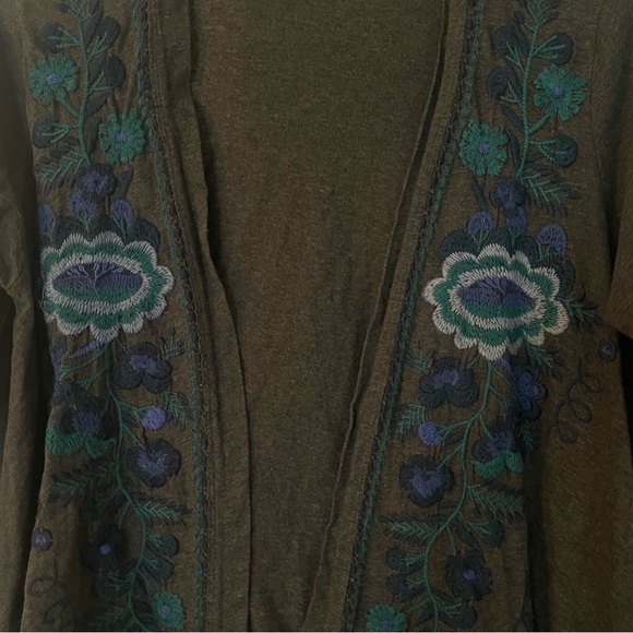 Johnny Was JWLA Embroidered Cardigan Sweater Size XL - Picture 6 of 12